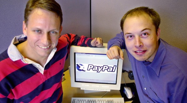 Петер Тиль (слева) и Илон Маск